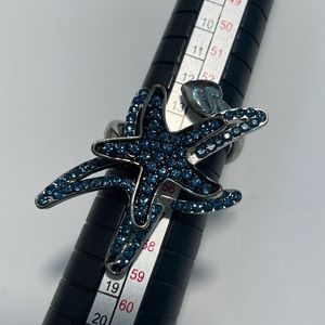 Silver Starfish Ring